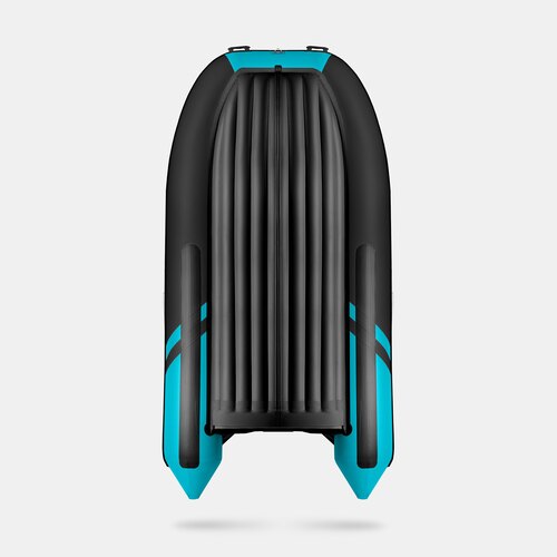 Надувная лодка GLADIATOR E420S черно-бирюзовый