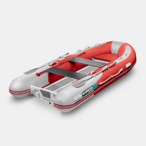 Надувная лодка RIB GLADIATOR AL 420 красно-белый (СПб)