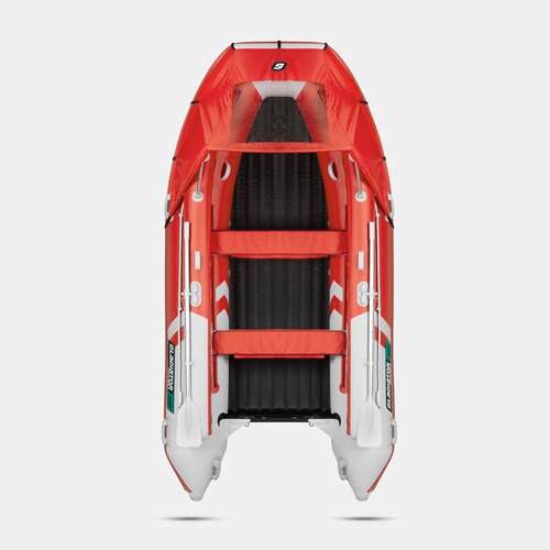 Надувная лодка GLADIATOR E380X PRO красно-белый