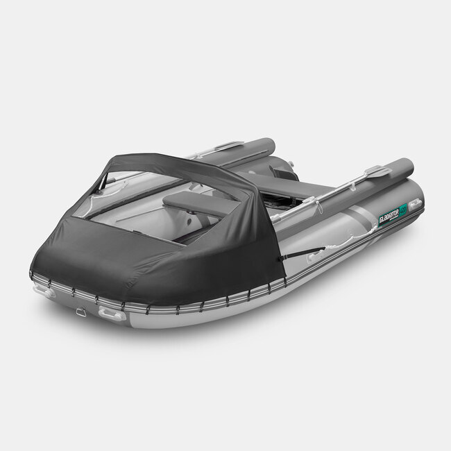 Надувная лодка GLADIATOR E380X темносерый